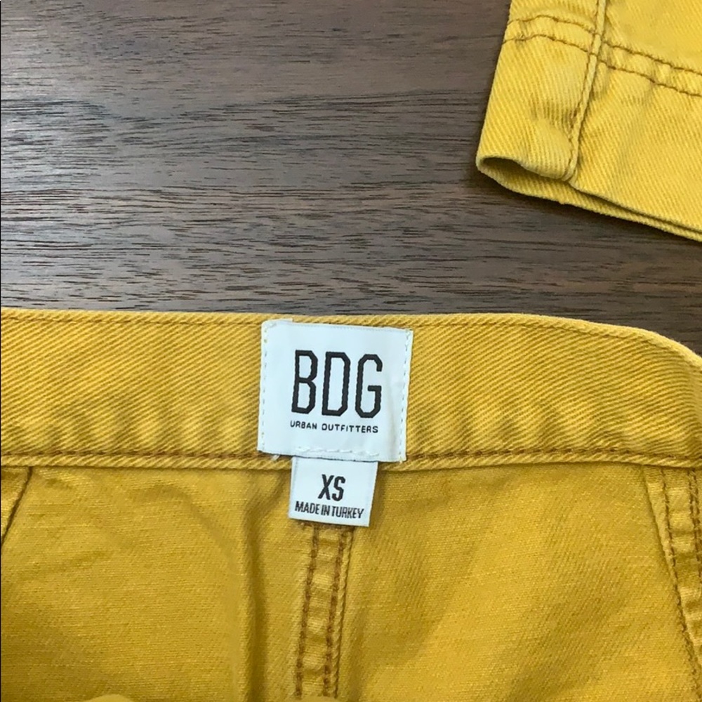 BDG Sun Yellow Carpenter Mini Skirt - Picture 4 of 5